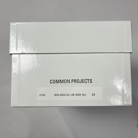 NEW COMMON PROJECTS Original Achilles Low Sneakers Black Suede EU 42 US 9 Shoes - Picture 2 of 12